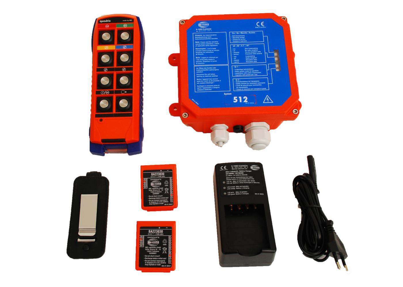 512 QUADRIX - 3 DRIVES 2 STEPS - Overhead Cranes Remote Controls